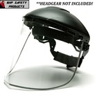 Pyramex Aluminum Bound  Clear Polycarbonate Face Shield  8  X 15   s1040 