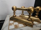 Vintage Victorian-style Brass Andirons Fire Dogs  To Support Logs In A Fireplace