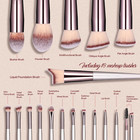 Bs-mall Makeup Brush Set 18 Pcs Premium Synthetic Foundation Powder Concealers E