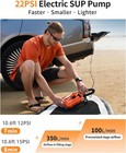 Paddle Board Pump Electric Portable With 12v Dc Car Connector 22psi Electric