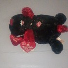 Dan Dee Singing Bear Plush  Black Red White  Battery Sound  Tags  2006  Small