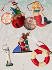 Chesapeake Bay Ltd Christmas Ornaments Lot Coastal Nwt Beach Santa Mermaid