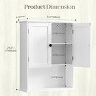 Bathroom Wall Cabinet White 30  X 24  Wall Mounted Medicine Cabinet Over Toilet