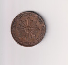 Uruguay 1857 20 Centesimos Very Nice Grade Coin  Dd447