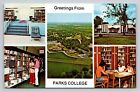 Greetings From Parks College Of St  Louis Mo Cahokia Il Campus Air Vtg Postcard
