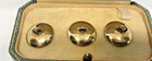 Antique 14k Solid Yellow Gold Lot Of 3 Mother Of Pearl    Diamond Buttons 4 4 Gr