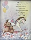 Nursery Picture God Bless This Child Nursery Print Blue Frame Decor Prayer