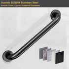 2 Pack Shower Grab Bar  16 Inch Stainless Steel Bathroom Grab Bar Handicap Ba   