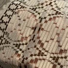 Vtg  Lace Tablecloth Rectangular Ivory Brown Cabbage Rose Woven Cottage 112x60   