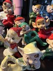 Vintage Ceramic Mixed Lot Of 13 Elf pixie Figurines Japan