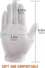 48pcs White Gloves  24 Pairs Soft Cotton Gloves    Hgminwarm White Cotton Gloves
