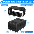 4u Rack Case  Space 10 2 deep Rackmount Flight Casesmicrophone Carrying Case