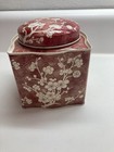 Vintage Daher Metal Tea Tin With Lid Floral Pattern Made In England