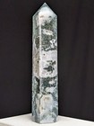 Moss Agate Tower Druzy Quartz Crystal Large Big Tall Huge Point Gemstone