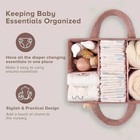 Baby Diaper Caddy Organizer For Changing Table  Plush Diaper Stackers   Caddies 
