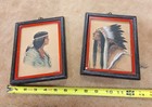 Vintage 1909 Native American Portrait   chief Eagle Feather  By Cd   Squaw 6x7 