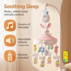 Baby Crib Mobile With Music For Boys And Girls  pink 
