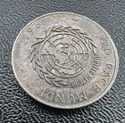 1965 Pope Paul Vi Voyage And Address To The United Nations Rare Silver Medal