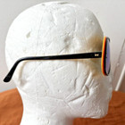 Vintage  70s Sunglasses Aviators Layered Frame Mirrored Blue Lenses Japan Euc