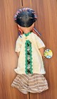 Mexico Souvenir Doll Cancun Folk Art 1980s Sleep Eyes 