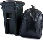 65 Gallon Trash Bags     2 7 Mil     Black Heavy Duty Garbage Can Liners     50    X 48   