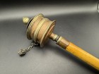 Antique Tibetan Buddhist Handheld Prayer Wheel Metal   Wood