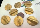 Vintage 23mm Molded Brass Findings Embellishments 8