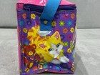 Vintage Lisa Frank Playtime Kittens Flowers Lunch Box Bag  writing On Top 