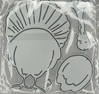 Turkey Thanksgiving Feast Christmas Meal Gobble Metal Cutting Dies Scrapbooking