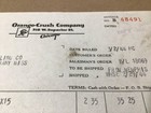 1944 Orange Crush Company Chicago Ill  Invoice Crushy Logo At Top
