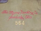Vintage The Citizens Banking Co Locking Bank Bag Sandusky Ohio No Key Arco