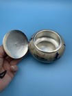Vintage Korean Butterflies Cloisonn   Round Box 99 Pure Silver