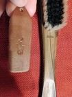 Vintage Wood Clothes Brushes  13  Japan  Smaller 2  Polo Stamped Leather   Wood 