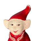 Pixie Elves Gilner Hand Painted Red Green Yellow Set Of 3 Figures Vintage 50s
