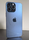 Apple Iphone 15 Pro Max 256gb Blue Unlocked -cracked Glass   Cameras   Read Desc