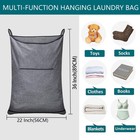 Hanging Laundry Hamper door Hanging Hamper With Width Opening For Bathroom dorm 
