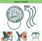 Ownmy Cast Iron Plant Stand Heavy Duty Vintage Wrought Iron Flower Pot Holder  D