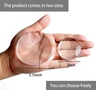 Door Stoppers For Wall Transparent 8pcs  Medium Size 2  Quiet Wall Protector    