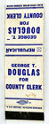 1950s George T Douglas Morgan County Clerk Jacksonville Illinois Republican
