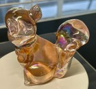 Fenton Glass Squirrel Pink
