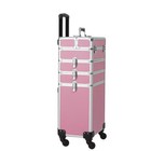 Pro Aluminum Rolling Makeup Jewelry Case Salon Cosmetic Organizer Trolley
