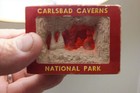 Vintage Carlsbad Caverns Souvenir 3d Diorama New Mexico Top Lit Shelf Display