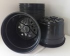8  Round Plastic Mum Pots - Set Of 50 -  8  X 5   Flower Nursery Pan
