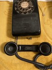 Vtg Black Bell System Western Electric 554  Bmp Rotary Dial Wall Phone