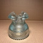 Antique Glass Insulator Hemingray  62 Saddle Top - Made In Usa Old Telephone 