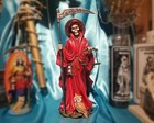Santa Muerte Statue  Scales  Holy Death  Deity Altar Piece  Day Of The Dead