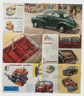 1958 Morris Minor 1000 Brochure Poster Art Engine Specifications Vintage Car