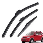 Set Of 3 Wiper Blades Compatible With Daihatsu Terios Ii  2006-2017    Front 