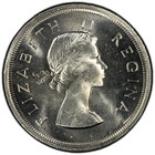 Silver 1958 South Africa 5 Shillings   Pcgs Ms64
