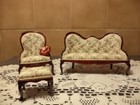 Bespaq Artisan Signed Sir Thomas Thumb Dollhouse Miniature Parlor Set-vtg 1 12